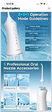 Water Flosser for Teeth Cordless Water Pick with 3 Modes 12 Pressure Levels