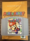 Mario Party Nintendo 64 N64 + Original Manual Authentic Clean Tested