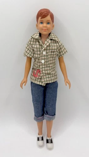 Barbie Vintage 60’s Ricky #1090 Boy Doll Mattel Skipper's Friend Redressed
