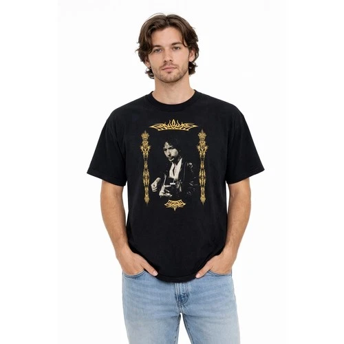 BOB DYLAN Vintage Graphic T Shirt Black XL Concert Cotton Si 1990s vintage concert t-shirt, vintage, size XL, single stitch, B+ condition