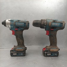 Erbauer 12V Combi Drill & Impact Driver Brushless Cordless 2x2.0Ah no charger