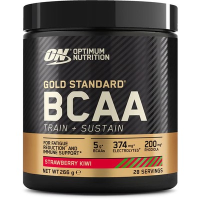 Optimum Nutrition Gold Standard BCAA Strawberry  266g / 28 serv 06/27 + Proben