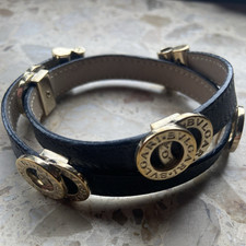 BVLGARI Bulgari Armband Wickelarmband Leder S...