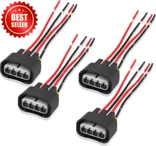 4PCS Ignition Coil Connector - Standard 4 Ports Ignition Coil Wire - Compatible