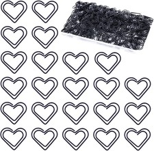 150 Pcs Small Black Paper Clips Cute Paperclips Decorative Clip Basic Office