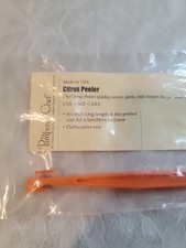 Pampered Chef Orange Citrus Peeler #1260 New & Sealed Made in USA
