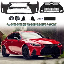 Front Bumper Cover Grille Kit For 2021-2022 LEXUS IS300 IS350 F-Sport