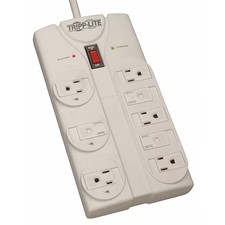 Tripp Lite Tlp808 Outlet Strip, Surge, 8 5-15R, 5-15P, 8 Ft., Gray