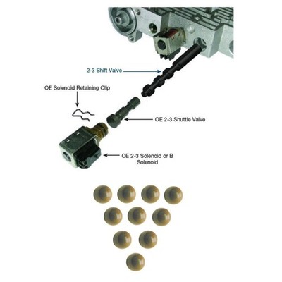 . 77754-41 4l60e 2-3 Shift Valve 4l60e valve body shift valve Sonnax+check balls