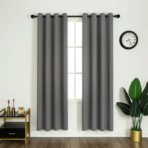 Room Darkening Blackout Curtains for Bedroom/Living Room 52 x 84 Inch