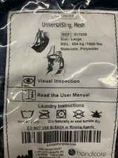 New Handicare Universal Sling Mesh MAX 454 kg /1000 Lbs Size Large Ref # 517230