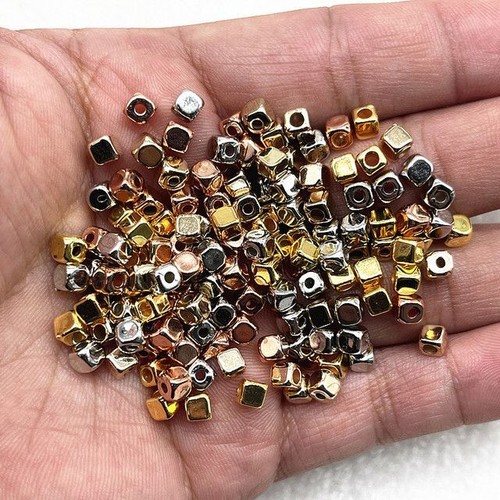 Mini CCB Square Beads - 3mm 4mm Spacer Bead Jewelry Making Charm DIY Craft 200Pc - Picture 8 of 17