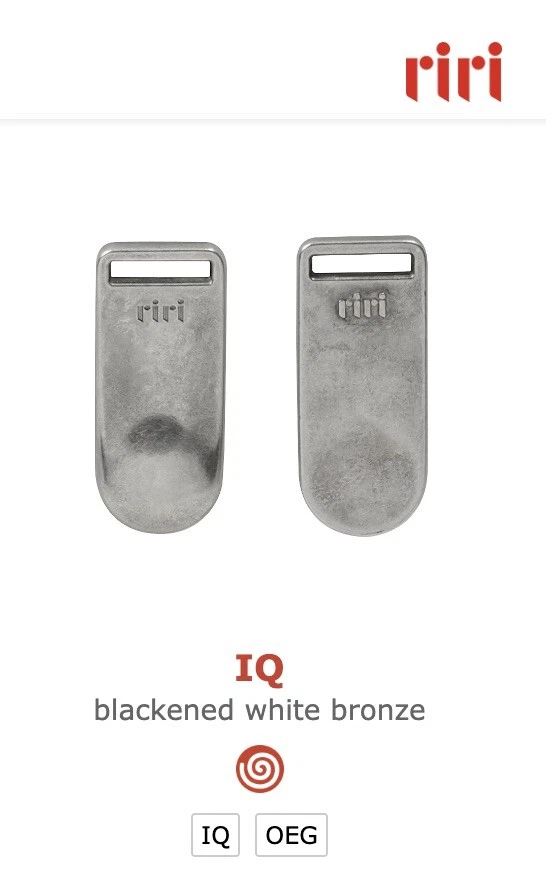 RiRi Cremallera m6, 2 Vías Sep Extrem Bronce Blanco Ennegrecido, Negro, Flach 21, 26.75” Foto 4 de 4