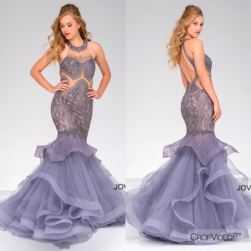 Jovani Prom Dress Purple Trumpet 