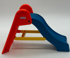 Vintage Little Tikes Dollhouse Size Orange Blue Folding Play Slide
