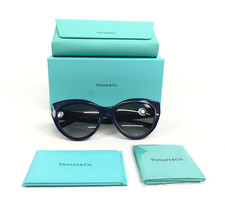 Tiffany  Co. Sunglasses TF4220 8396/3C Solid Dark Blue Cat Eye w/ Grey Gradient