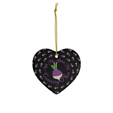 Blackadder My Cunning Plan Pattern - Ceramic Christmas Ornament by GatorDesign