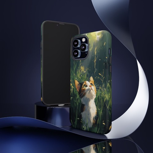 Calico Kitty Cat Grass Field - Phone Ink Cover Case for iPhone, Galaxy, Pixel - 第 103/281 張圖片