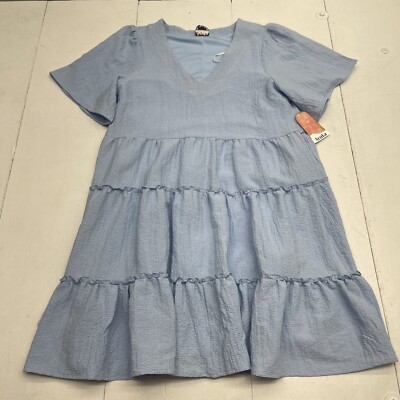 arula blue dress Arula Emelia Floral Mini Dress Size 0X(10-12)