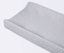 Cloud Island Gray Changing Pad Cover. 32"x17"x7" NEW 