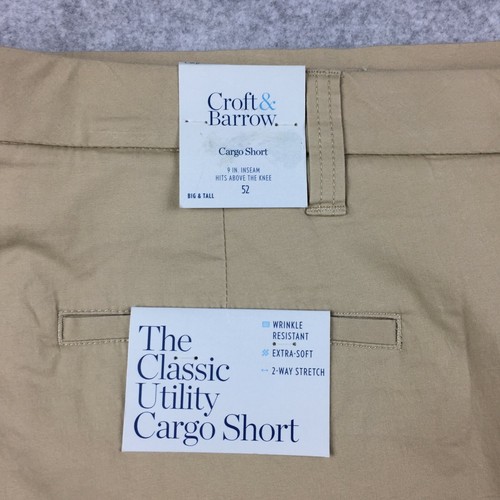 Croft & Barrow The Classic Utility Cargo Short New w/ Tags, Big & Tall Men's 52 - Picture 3 of 10