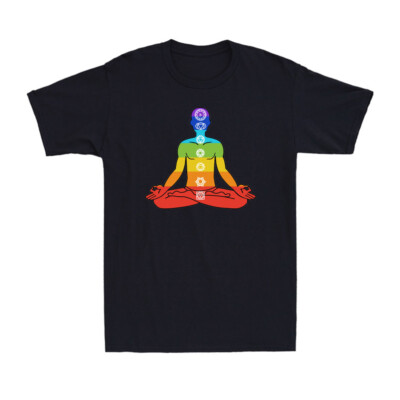 Aztec Yoga Buddha Chakra Meditation Cool Namaste Zen Vintage Men's T-Shirt