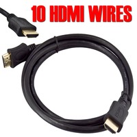 10 Premium Hdmi Cable 1.4 V Gold Cable 6ft For Blue-ray Dvd Ps4 Xbox 1080p on sale 10 Premium Hdmi Cable 1.4 V Gold Cable 6ft For Blue-ray Dvd Ps4 Xbox 1080p on sale
