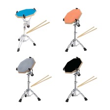 Übungs-Drum-Pad und Ständer, höhenverstell...