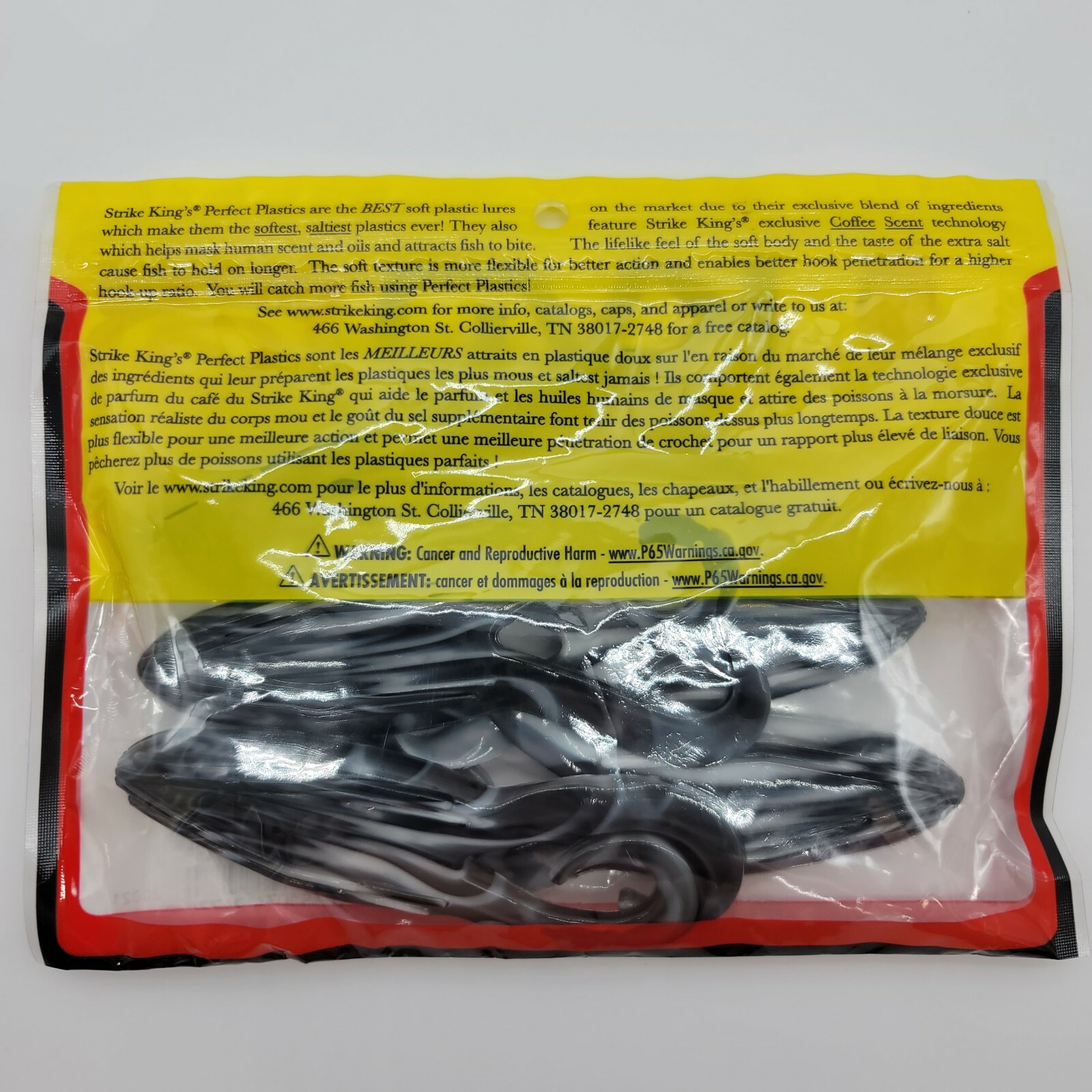 2pks Strike King Gurgle Toad Black & White Swirl GT-721 3.75