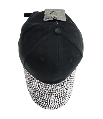 Bling Rhinestone Bedazzled Baseball Cap Hat Black (NEW) | eBay