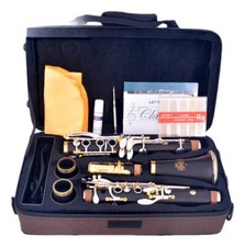 MORESKY Professional Clarinet Bb 17 Key Silver Plated Copper Ebony Clarinet