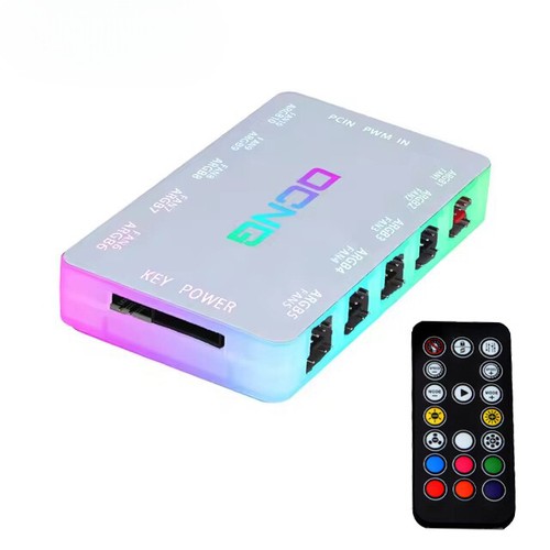 ARGB Case Fan Hub Splitter 4Pin PWM 3Pin ARGB Adapter SATA Power Interface New - 第 20/20 張圖片