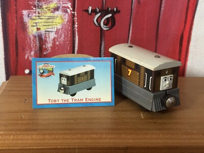 Toby 2001 Thomas The Tank Engine & Friends Wooden Railway Train w Card