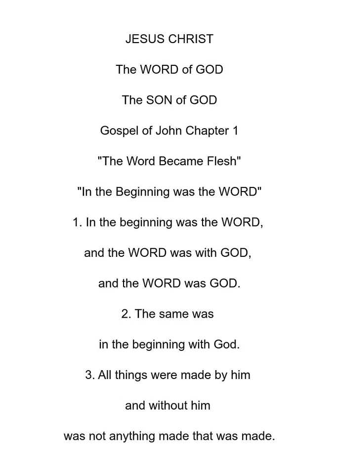 Tarjeta de Felicitación Enmarcable 5x7 Versículo de la Biblia Juan 1:1 En el Principio era la Palabra Foto 4 de 4