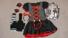 Goth Doll Halloween Costume - Size Junior-Large/11-13
