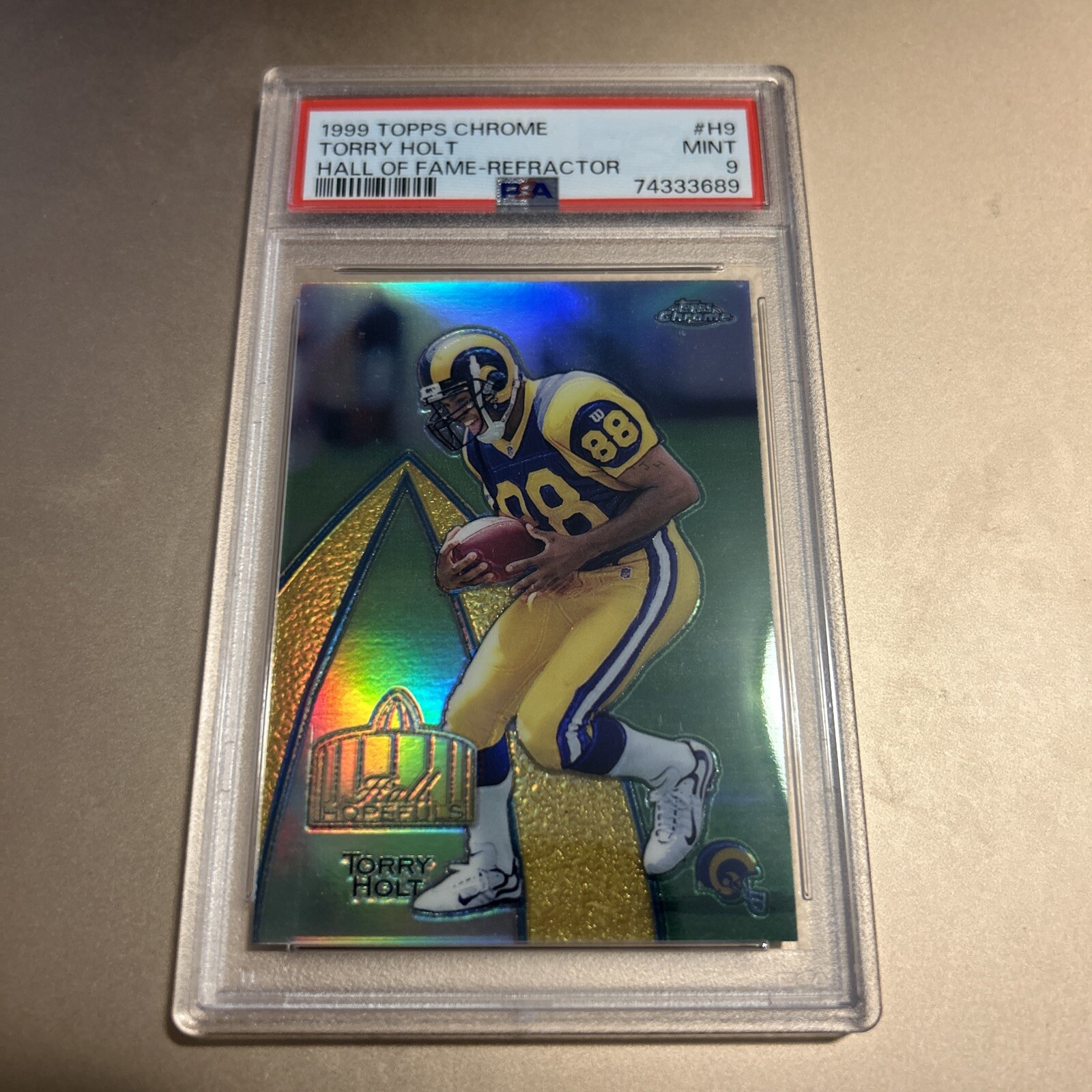 Torry Holt Topps Chrome Hall of Fame #H9 Hall of Fame-Refractor
