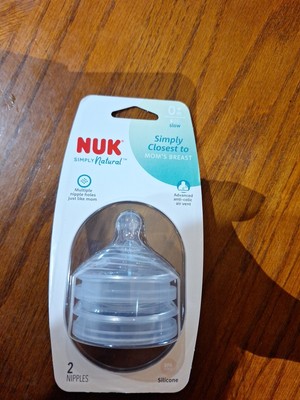 Nuk Simply Natural 0+m Nipples 2 Pack