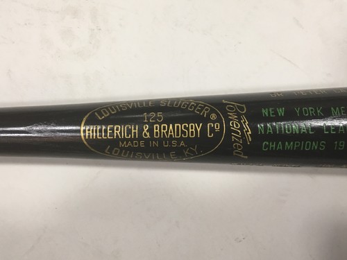 1973 NY Mets NL Champs team engraved auto Louisville bat Willie Mays Tom Seaver - 第 4/12 張圖片