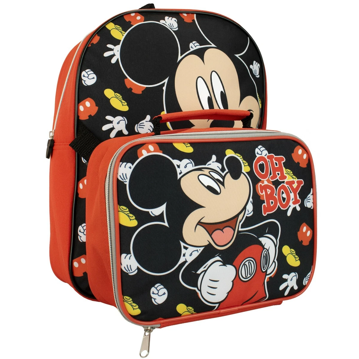 Mickey Mouse Backpack Lunchbox Kids Childrens Boys Girls School Bag Rucksack