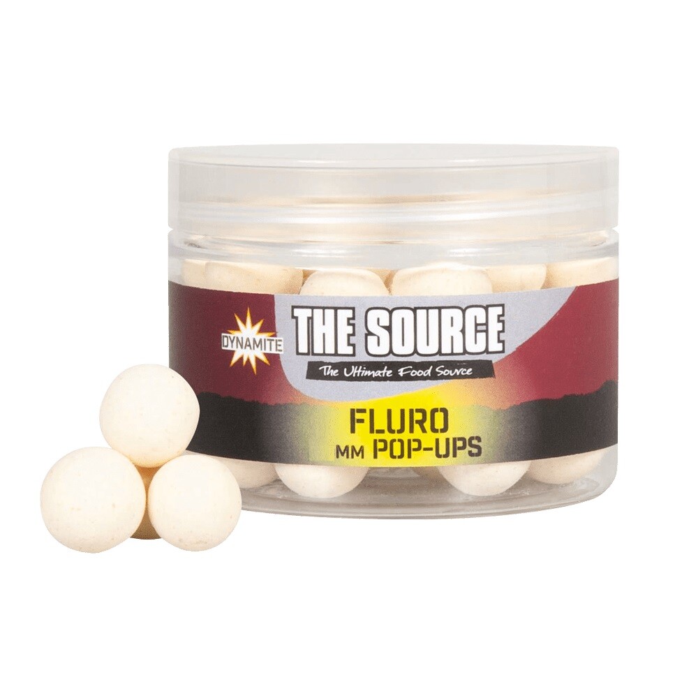 Динамитные приманки The Source Fluro White 10mm Pop-Ups Karpfenköder