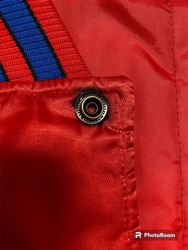 Veste snap vintage homme Nike Philadelphia 76ers NBA SIXERS satin taille 4XL rouge - Photo 10/15