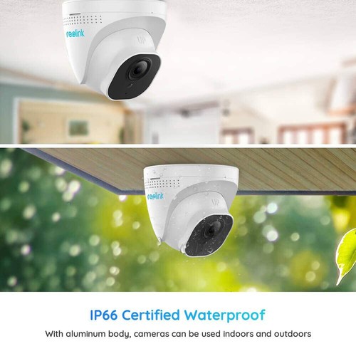 Reolink 8MP PoE Überwachungskamera Set 4x 8MP Dome Kamera 8CH NVR RLK8-800D4-A - Afbeelding 9 van 11