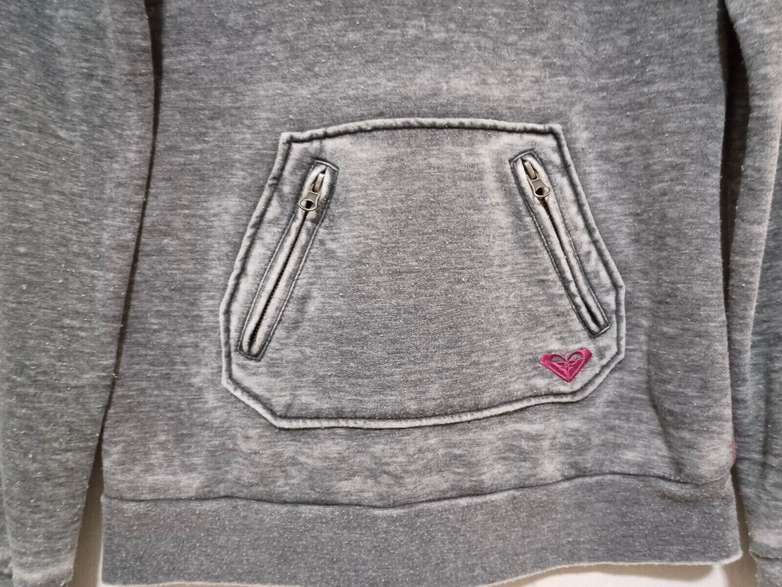 💗 SIZE SMALL HEATHERED GRAY ROXY SOFT SWEATSHIRT… - image 4