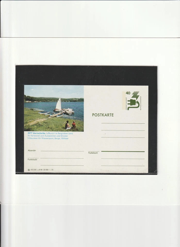 BRD Bildpostkarte " 5277 Marienheide im Bergischem Land " postfrische Ganzsache - Bild 1 von 1