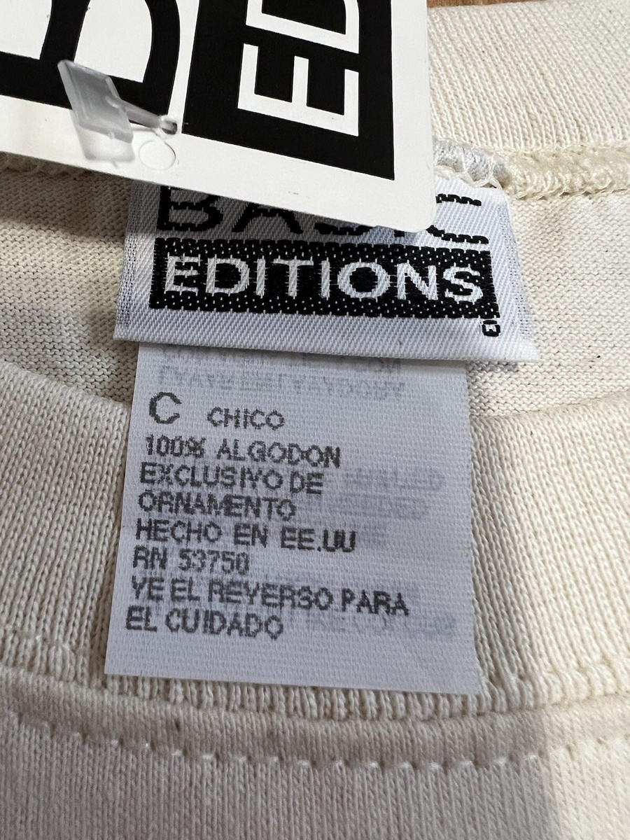 90s BASIC EDITIONS Tシャツ DEAD STOCK アメリカ製 90s basic EDITIONS モノトーン ランダム