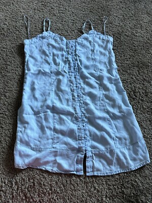 vince camuto denim shirt dress Vince Womens Denim S/S Shirt Dress, DEEP Indigo, XX-Small at Amazon Women's Clothing store
