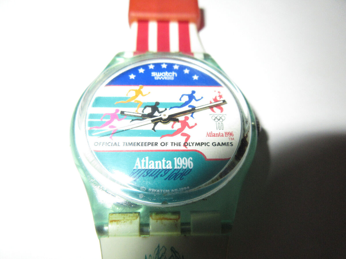 GZ145 Vintage Swatch Watch 1996 Collectors Atlanta Olympics GZ145 Vintage Swatch Watch 1996 Collectors Atlanta Olympics