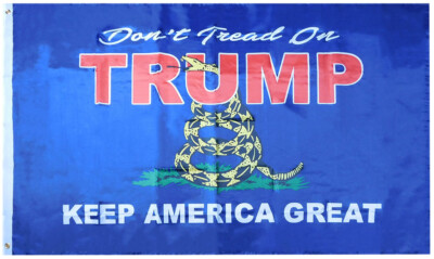 3X5 Don't Tread On Trump 45 47 MAGA DOGE TARIFF Keep America Great Blue 5X3 Flag
