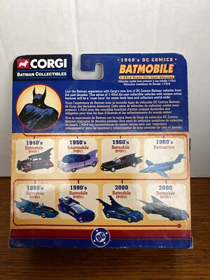 1/43 CORGI BATMAN 1940'S DC COMICS BATMOBILE BLACK | eBay