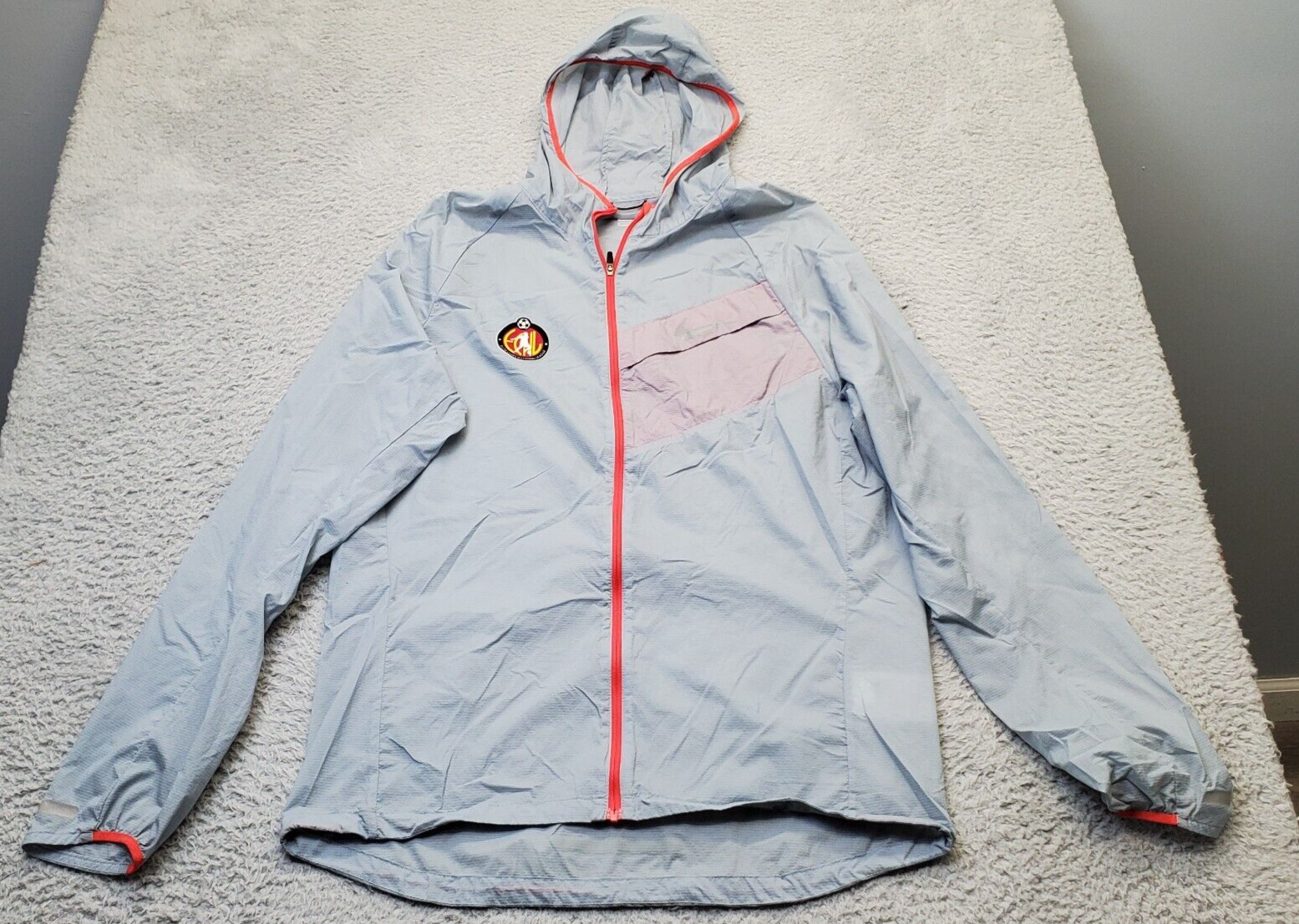 SACAI X NIKE Giacca a vento Nike donna grigia media a righe Elite Clubs National League